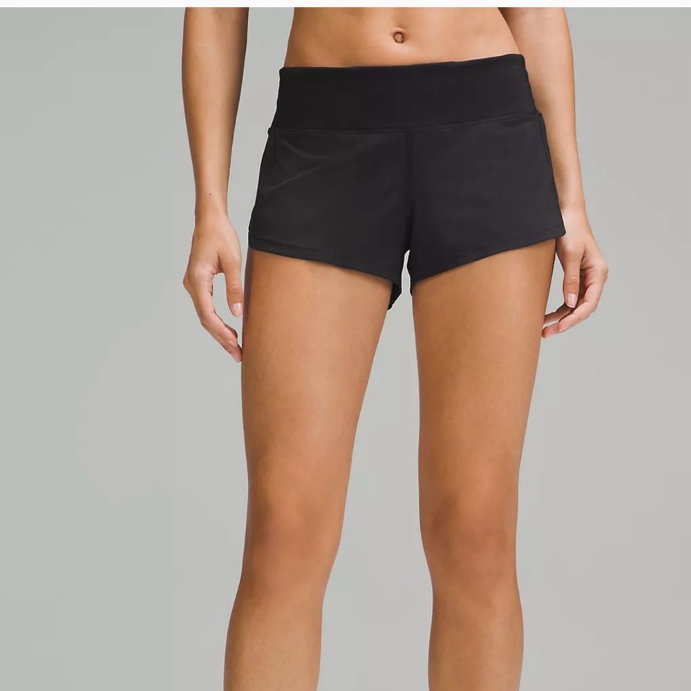lululemon athletica Women's Black Athletic Shorts